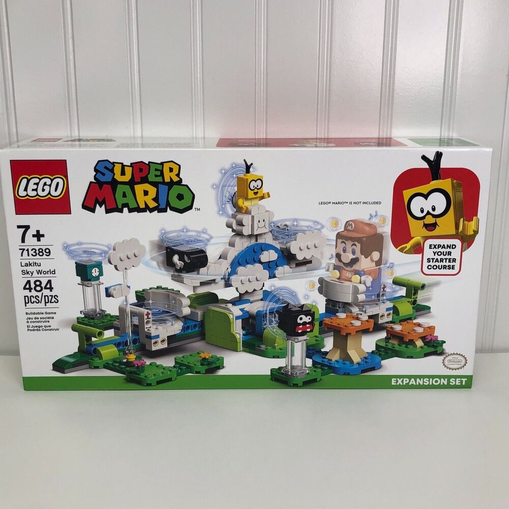 LEGO Super Mario 71389 Lakitu Sky World Expansion Set 484pcs Kids Toy age 7+ New